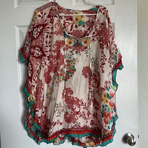 Johnny was silk blouse size small